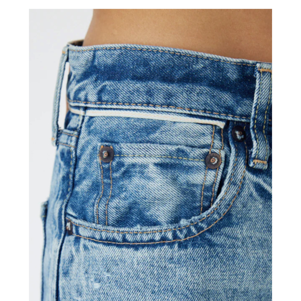 Moussy Light Blue Straight Leg Jeans - Picture 5 of 12